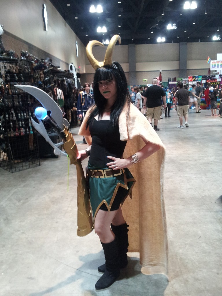 A great female Loki cosplayer I met on Sunday.