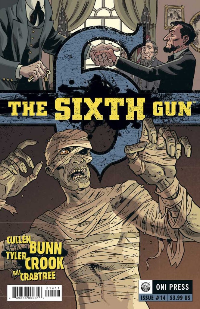 The cover of Issue #14, which explores the background of nine-foot mummy Asher Cobb.
