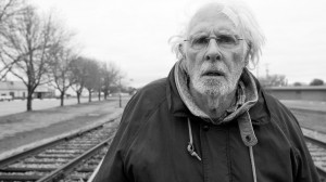 Woody, seen here searching the train tracks for his dentures. Not even joking.