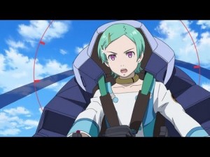Eureka Seven AO - Ao dressed as his mother