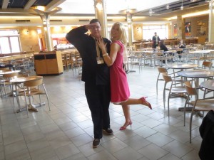 That's me as Stan Smith with my friend Liz as Francine.
