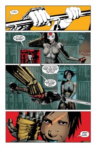 Onyx and Katana get ready to square off as the Fist meets the Sword.