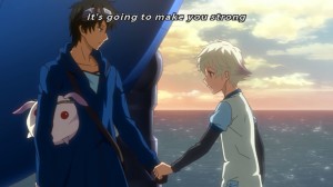 A doki-doki-filled parting handshake