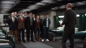 "Welcome to Hogwa-I mean Men in-I mean...Jesus, what movie am I in?"