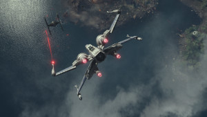 These battles play nothing like the X-Wing Miniatures game...